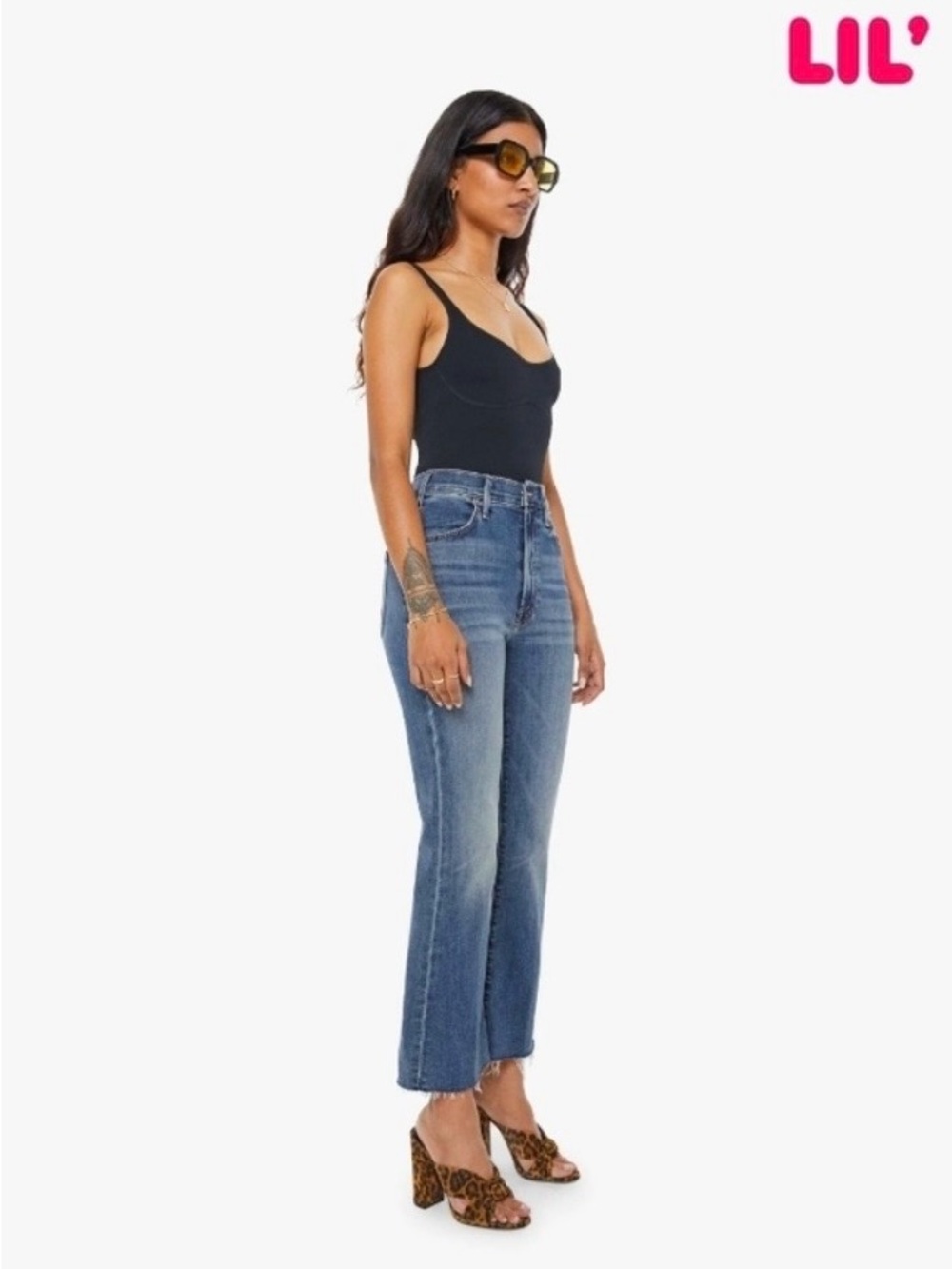 MOTHER The Lil Hustler Ankle Fray Jeans size 24 Petite
